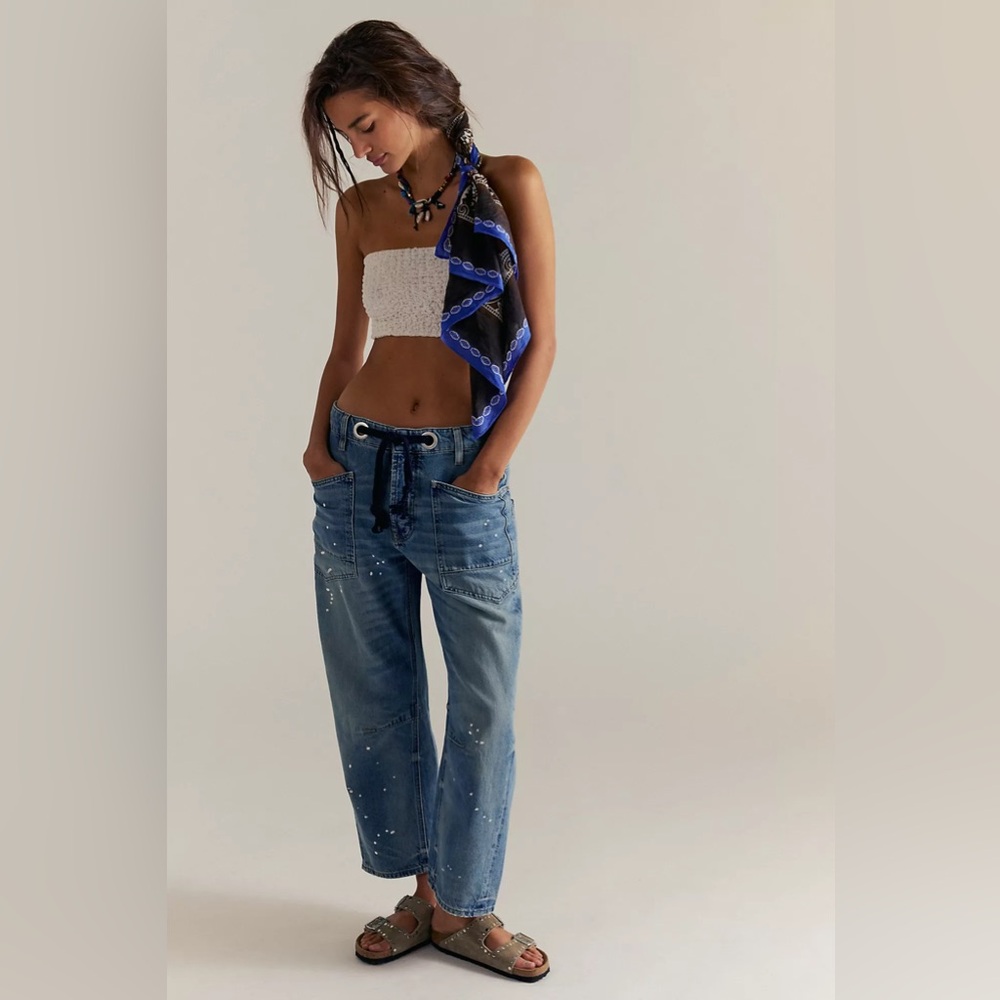 We The Free Moxie Pull-On Barrel Jeans